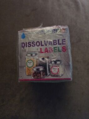 Dissolvable Labels for Kitchen Storage - Multicolor Pack